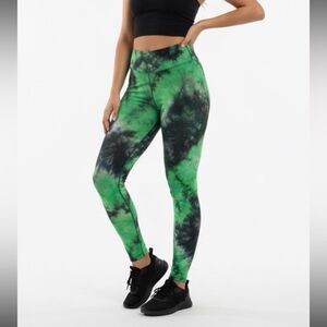 Women’s Medium Tie Dye Super Soft Leggings Juniors Casual Stretch Pants Fall